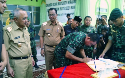 Pangdam I Bukit Barisan Resmikan Makodim 0321 Rohil