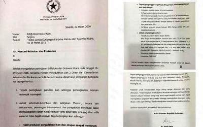 Surat JK Untuk Susi Pudjiastuti Bocor