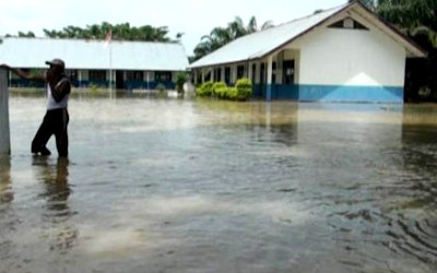 Ratusan Rumah di Rokan Hulu Terendam Banjir