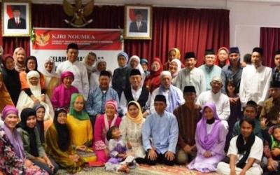 Suka Cita Rayakan Lebaran WNI Nun Jauh di Samudera Pasifik