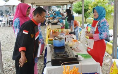 TP PKK Kampar Adakan Lomba Masak Para Istri Kadis