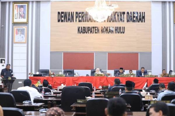 DPRD Rohul Gelar Paripurna Ranperda Pertanggungjawaban APBD 2024